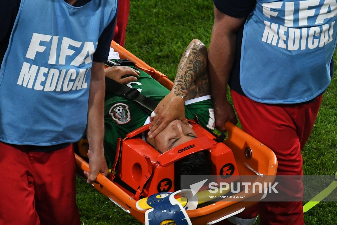 Football. 2017 FIFA Confederations Cup. Mexico vs. New Zealand