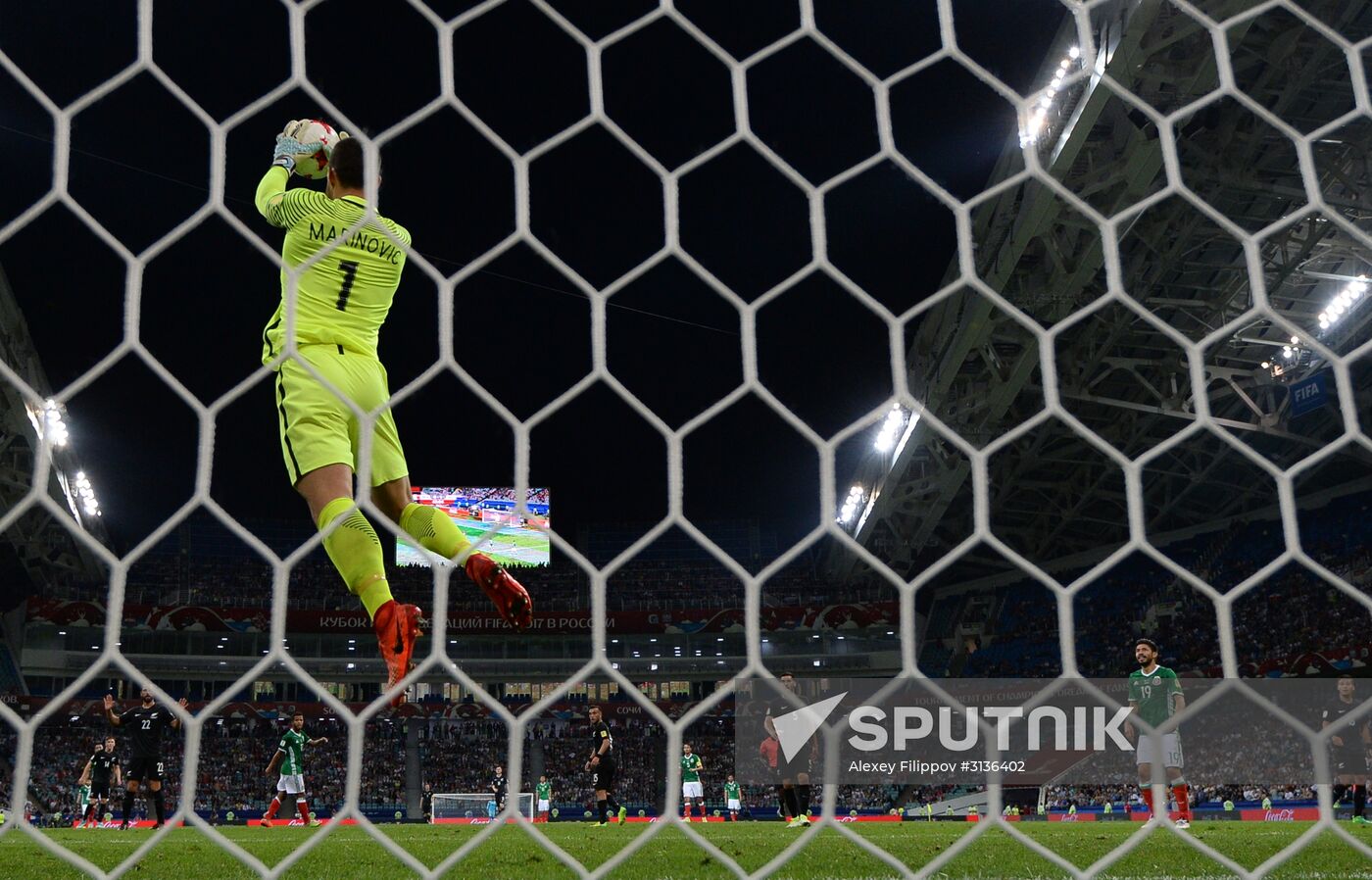 Football. 2017 FIFA Confederations Cup. Mexico vs. New Zealand