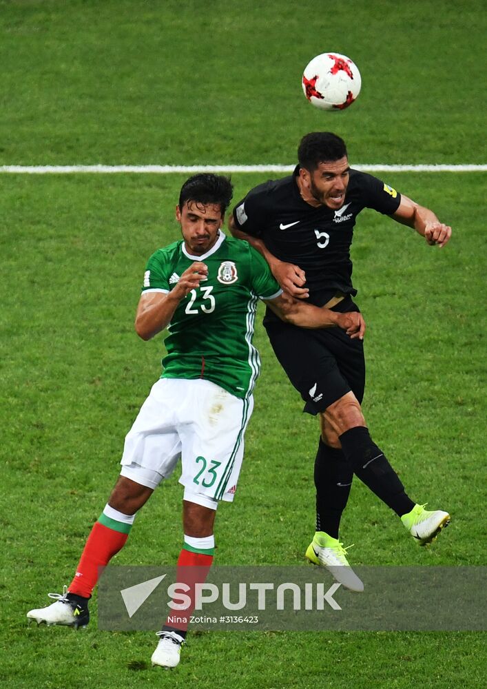 Football. 2017 FIFA Confederations Cup. Mexico vs. New Zealand