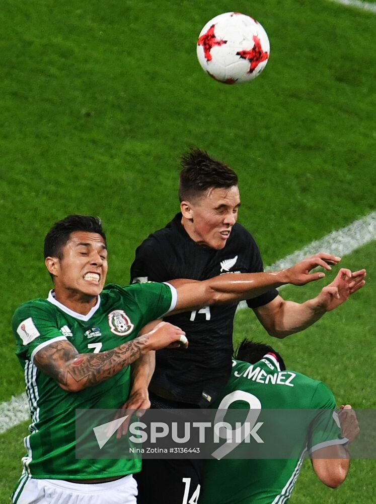 Football. 2017 FIFA Confederations Cup. Mexico vs. New Zealand