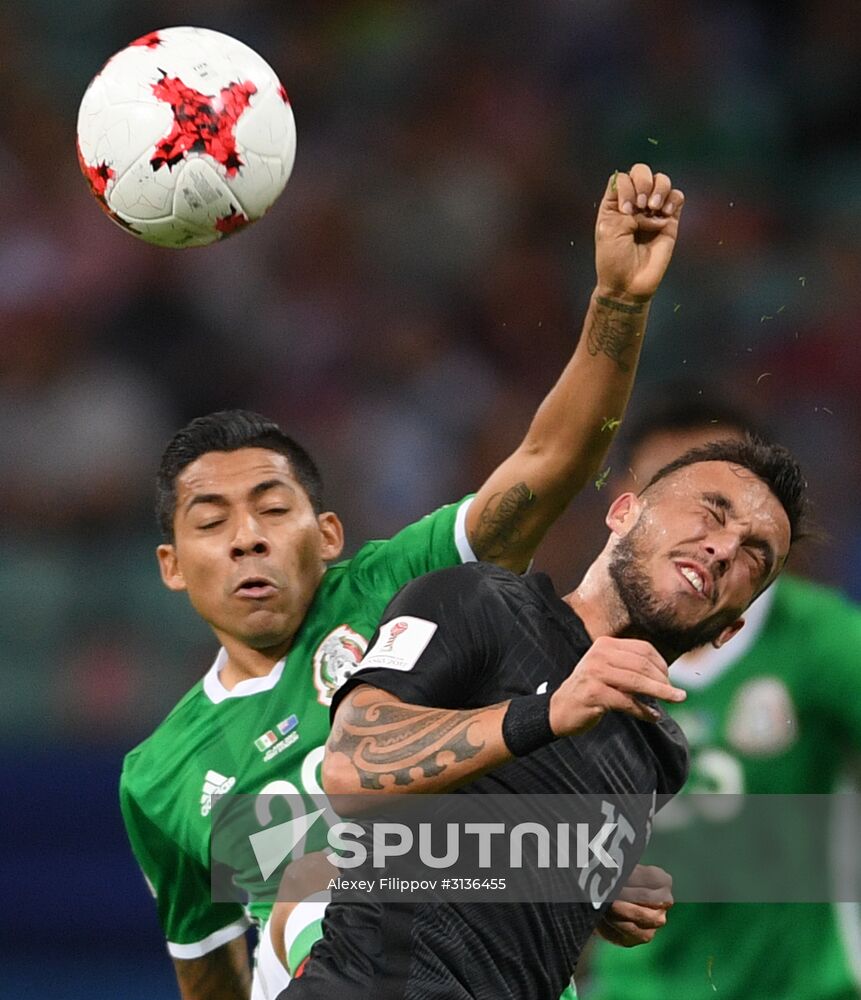 Football. 2017 FIFA Confederations Cup. Mexico vs. New Zealand