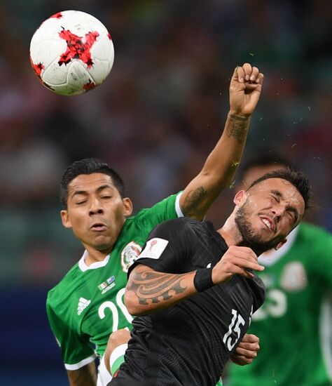 Football. 2017 FIFA Confederations Cup. Mexico vs. New Zealand