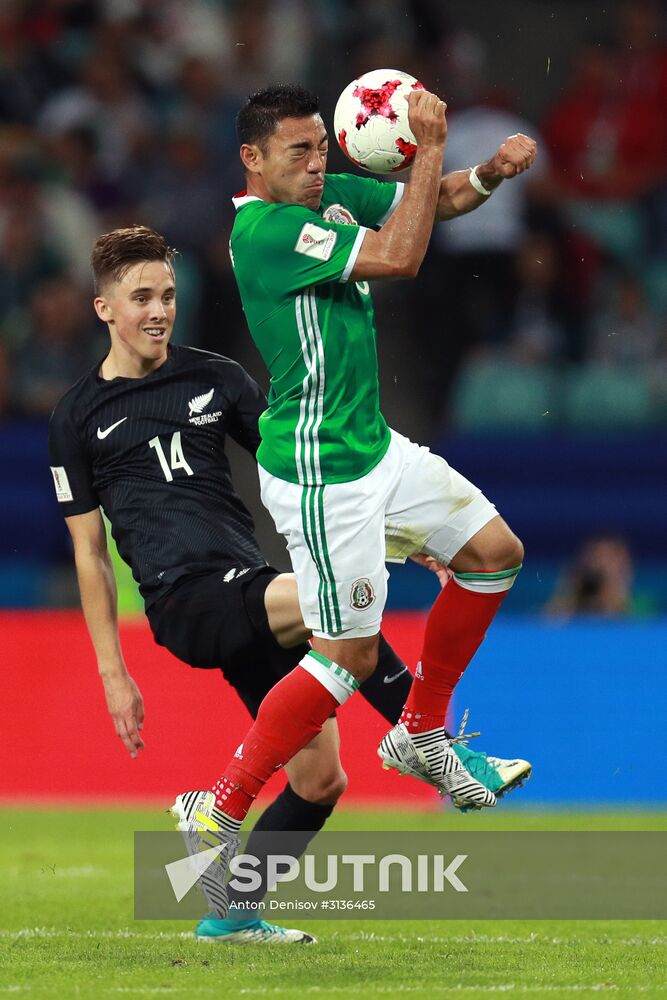 Football. 2017 FIFA Confederations Cup. Mexico vs. New Zealand