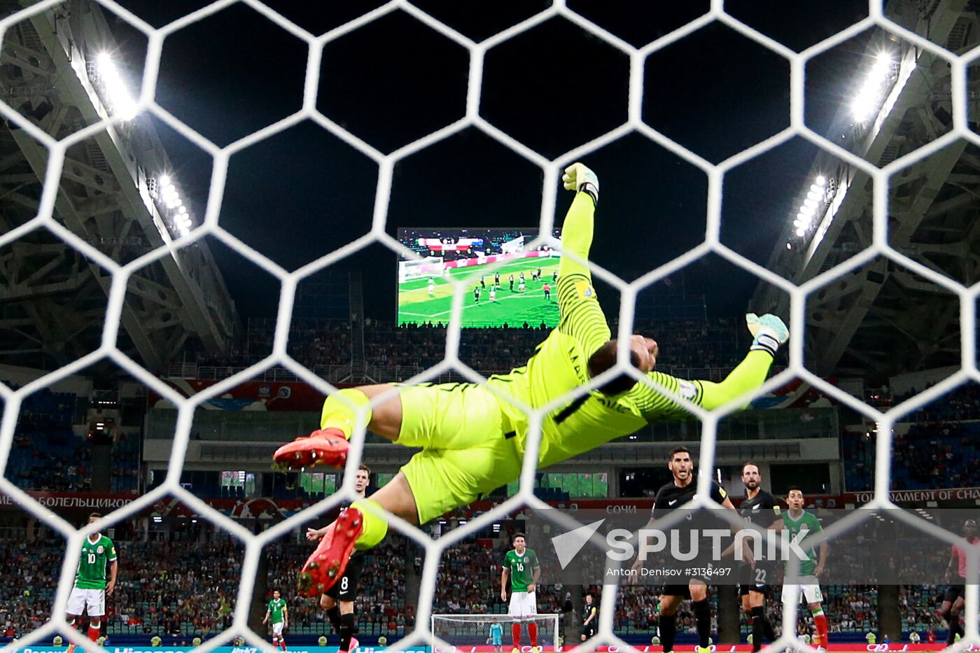 Football. 2017 FIFA Confederations Cup. Mexico vs. New Zealand