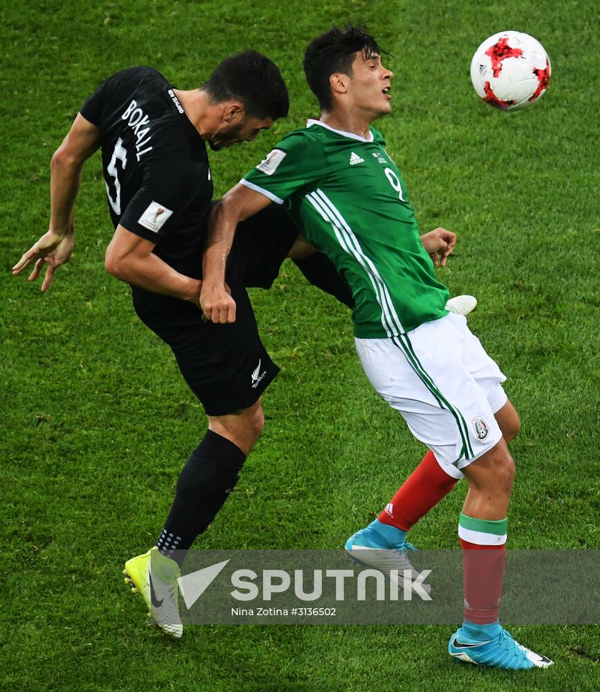 Football. 2017 FIFA Confederations Cup. Mexico vs. New Zealand