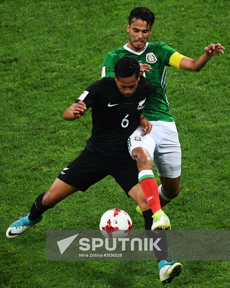 Football. 2017 FIFA Confederations Cup. Mexico vs. New Zealand