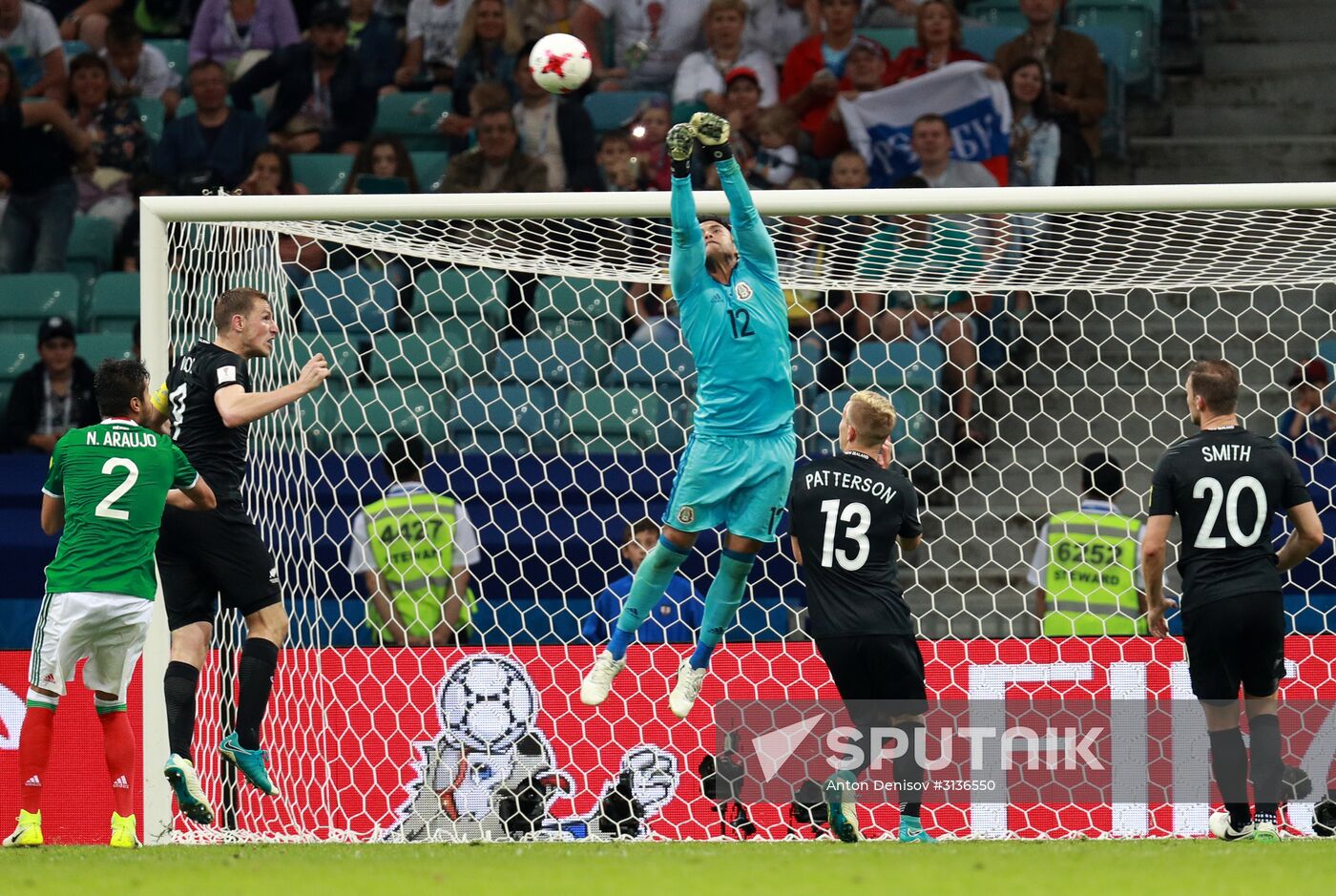 Football. 2017 FIFA Confederations Cup. Mexico vs. New Zealand