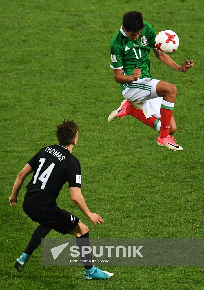 Football. 2017 FIFA Confederations Cup. Mexico vs. New Zealand