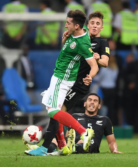 Football. 2017 FIFA Confederations Cup. Mexico vs. New Zealand