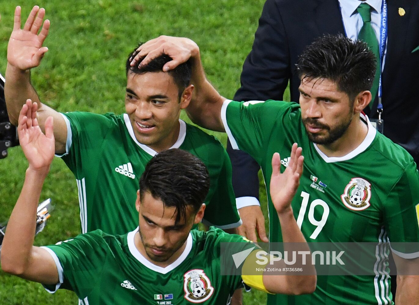 Football. 2017 FIFA Confederations Cup. Mexico vs. New Zealand