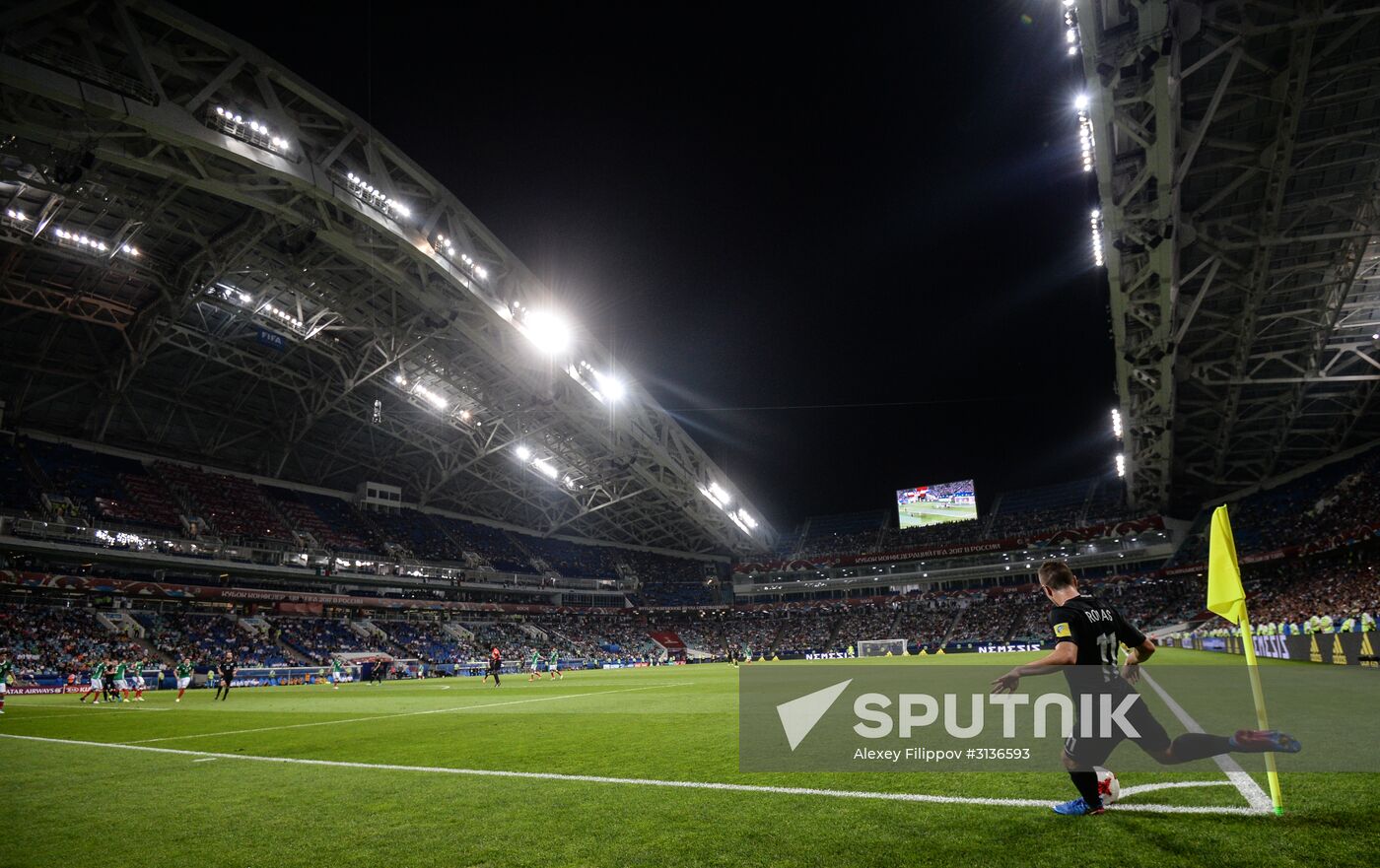 Football. 2017 FIFA Confederations Cup. Mexico vs. New Zealand