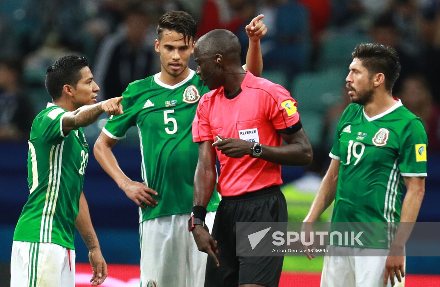 Football. 2017 FIFA Confederations Cup. Mexico vs. New Zealand