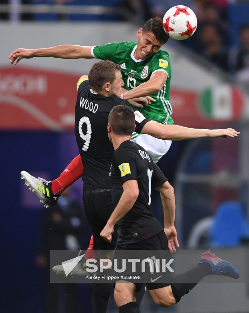 Football. 2017 FIFA Confederations Cup. Mexico vs. New Zealand