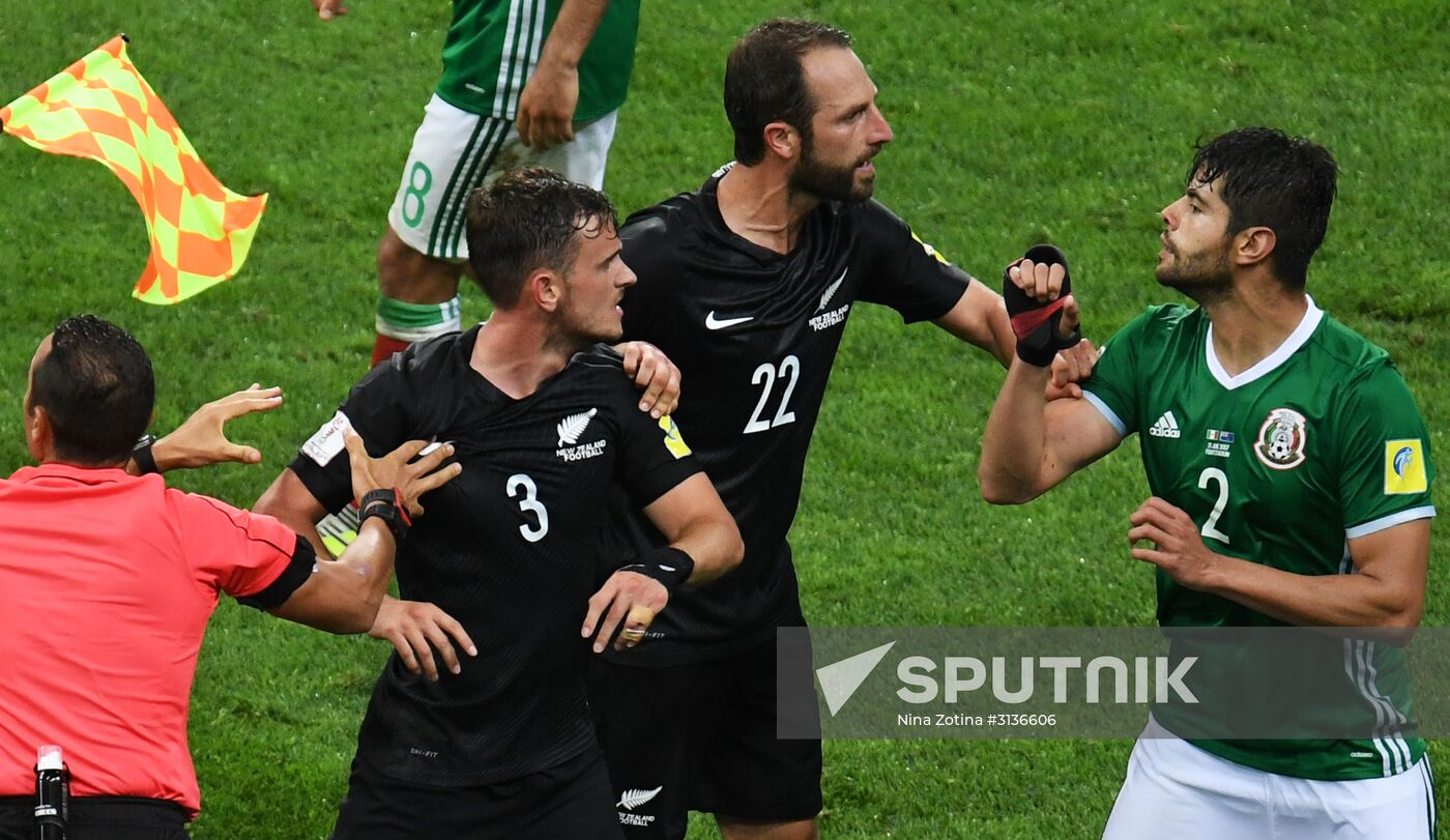 Football. 2017 FIFA Confederations Cup. Mexico vs. New Zealand