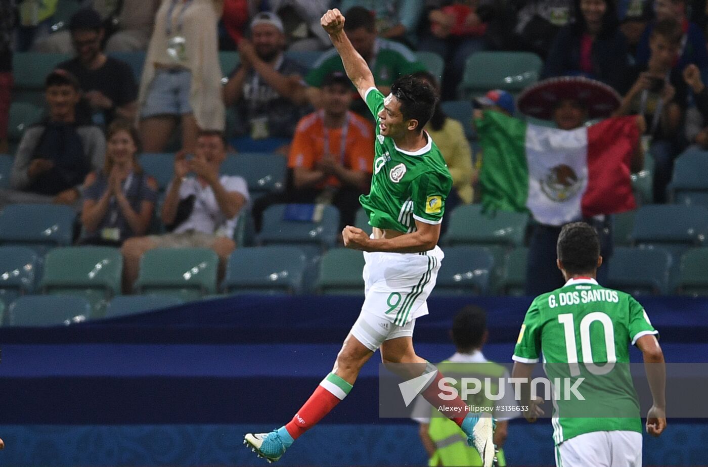 Football. 2017 FIFA Confederations Cup. Mexico vs. New Zealand