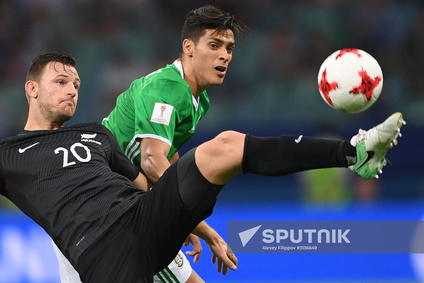 Football. 2017 FIFA Confederations Cup. Mexico vs. New Zealand