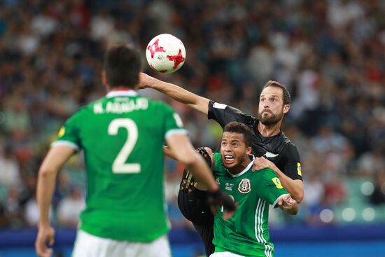 Football. 2017 FIFA Confederations Cup. Mexico vs. New Zealand