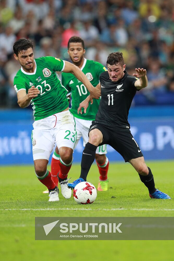 Football. 2017 FIFA Confederations Cup. Mexico vs. New Zealand