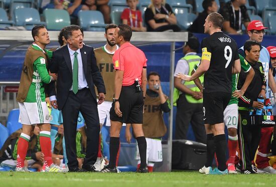 Football. 2017 FIFA Confederations Cup. Mexico vs. New Zealand