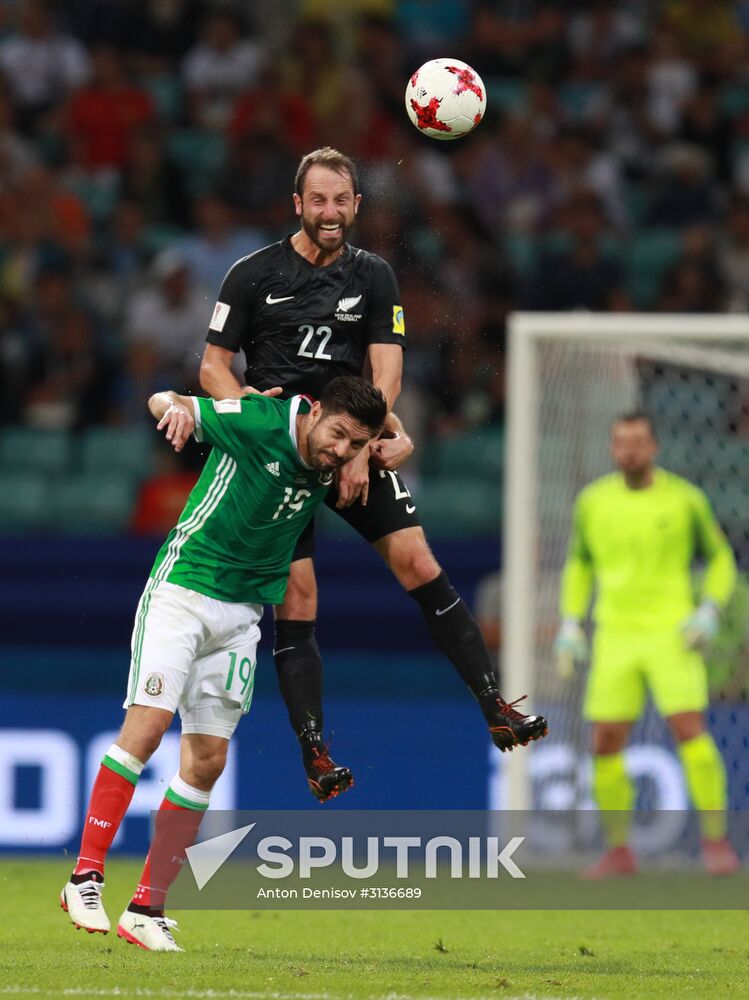 Football. 2017 FIFA Confederations Cup. Mexico vs. New Zealand