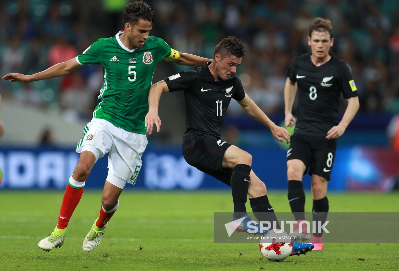 Football. 2017 FIFA Confederations Cup. Mexico vs. New Zealand