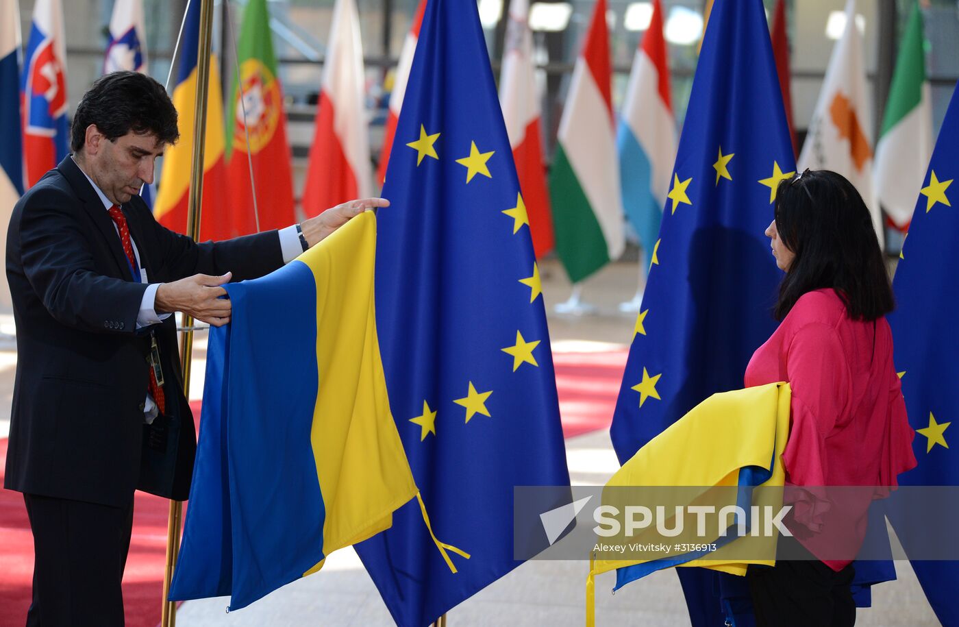 Ukrainian President Petro Poroshenko's meeting with President of the European Council Donald Tusk