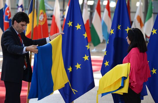 Ukrainian President Petro Poroshenko's meeting with President of the European Council Donald Tusk