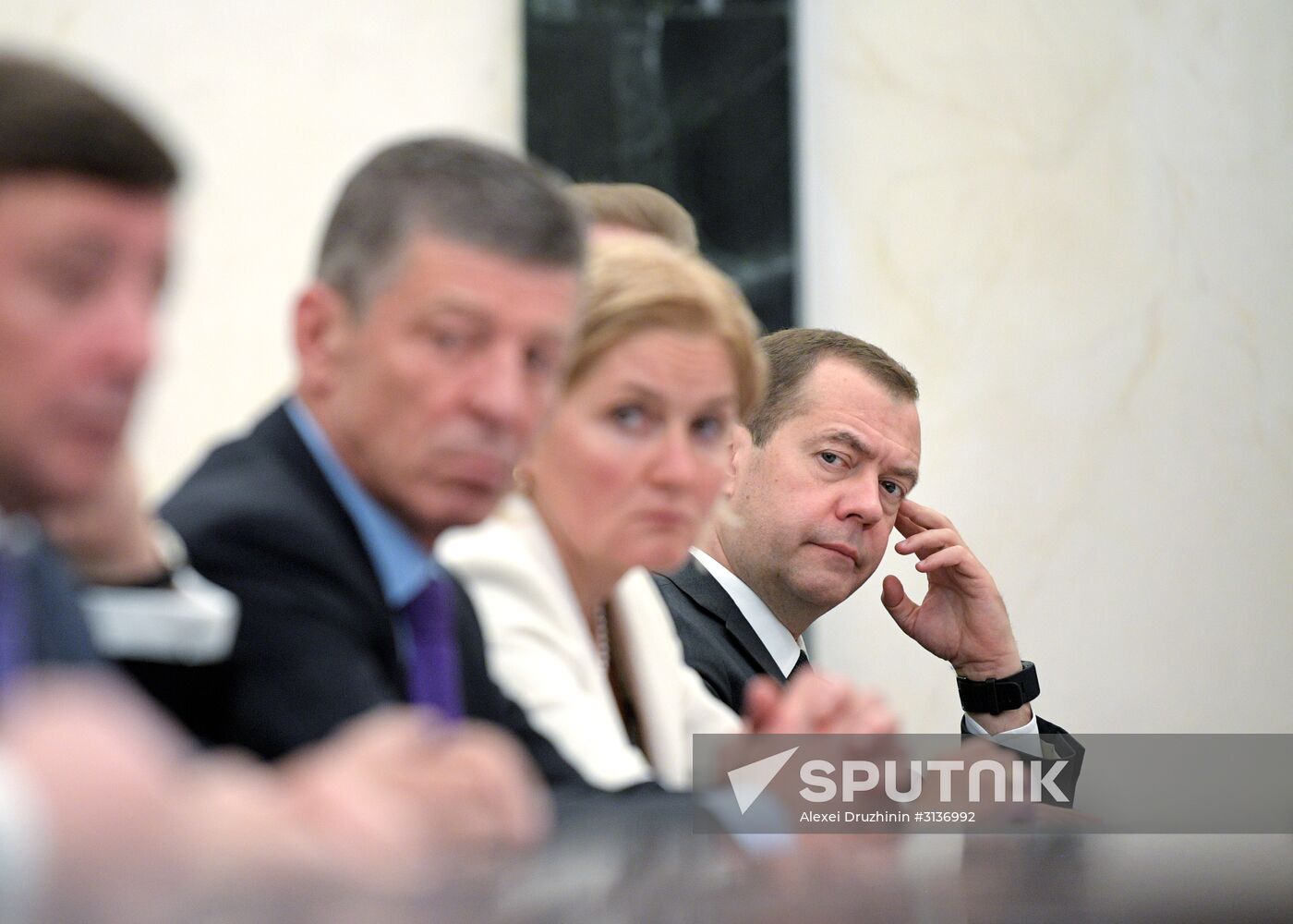 Russian President Vladimir Putin chairs meeting with Government members