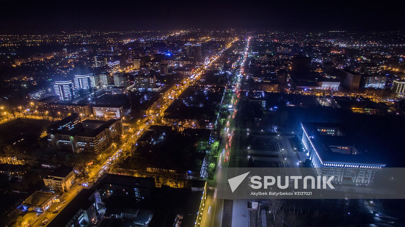 Bishkek at night