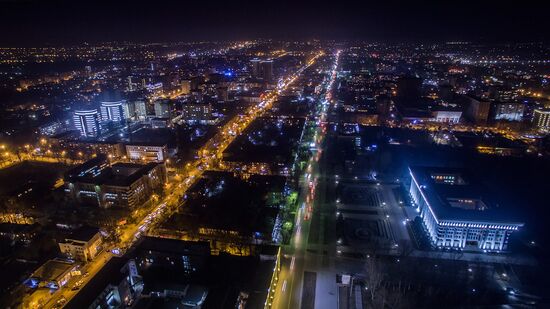 Bishkek at night