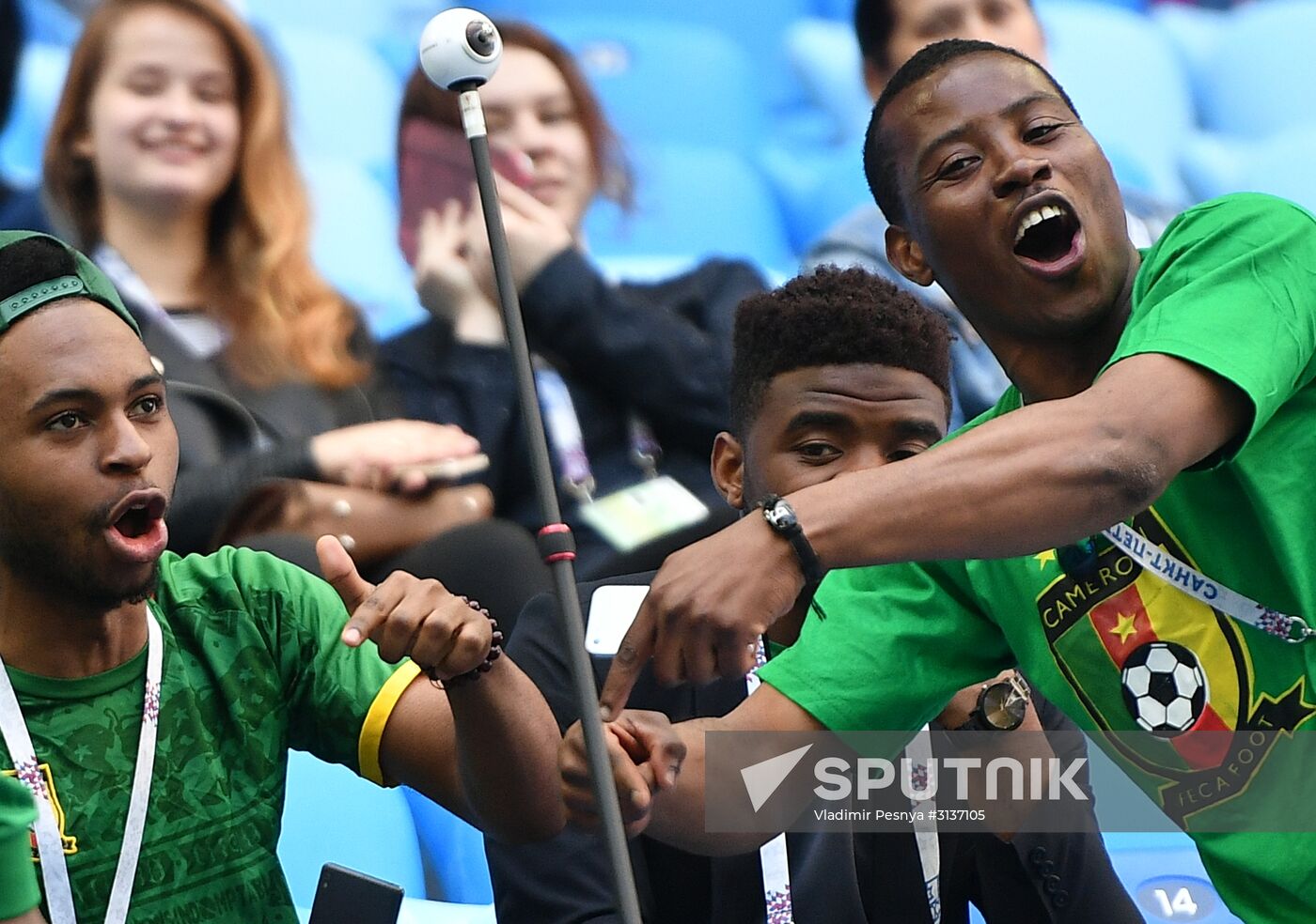Football. 2017 FIFA Confederations Cup. Cameroon vs. Australia