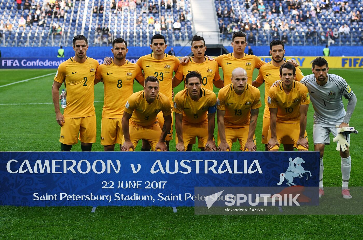 Football. 2017 FIFA Confederations Cup. Cameroon vs. Australia