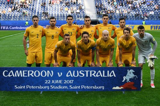 Football. 2017 FIFA Confederations Cup. Cameroon vs. Australia