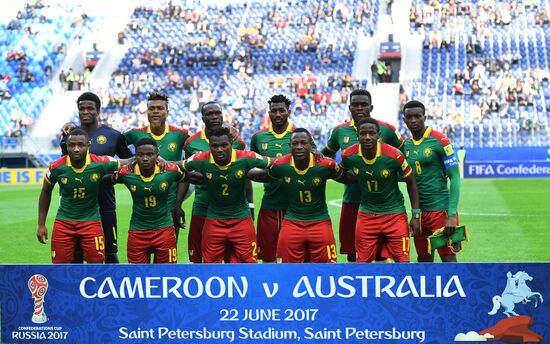 Football. 2017 FIFA Confederations Cup. Cameroon vs. Australia