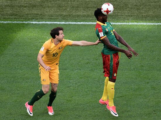 Football. 2017 FIFA Confederations Cup. Cameroon vs. Australia