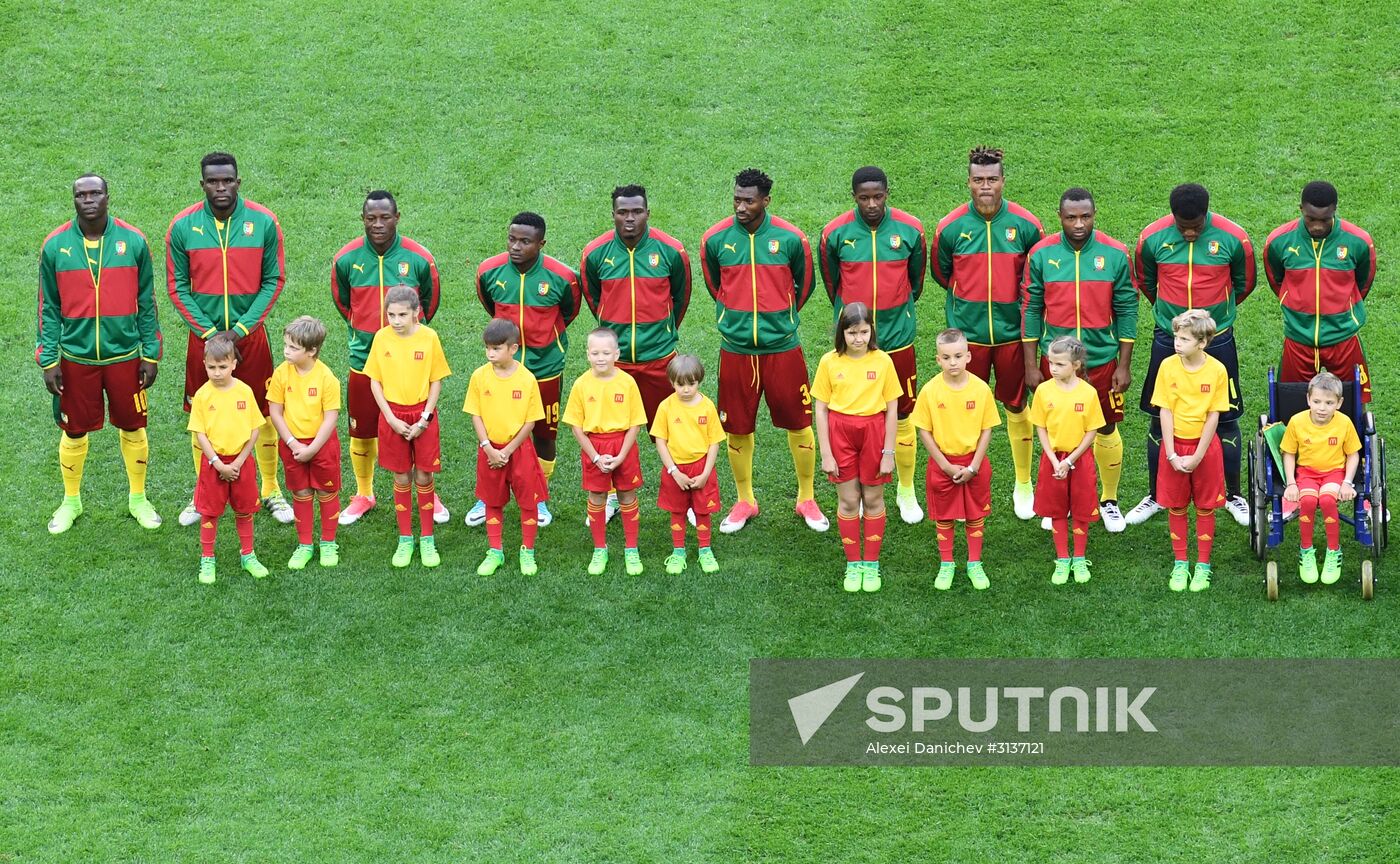 Football. 2017 FIFA Confederations Cup. Cameroon vs. Australia