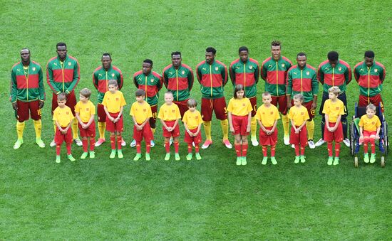 Football. 2017 FIFA Confederations Cup. Cameroon vs. Australia