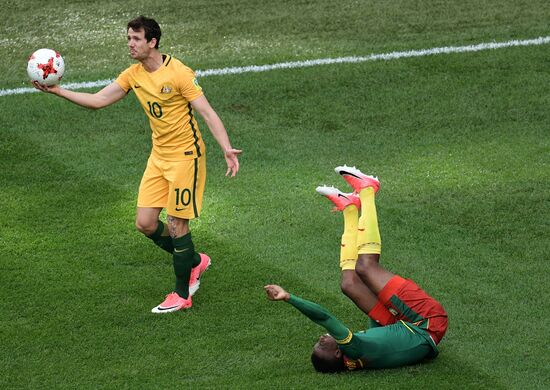 Football. 2017 FIFA Confederations Cup. Cameroon - Australia match