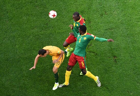 Football. 2017 FIFA Confederations Cup. Cameroon vs. Australia