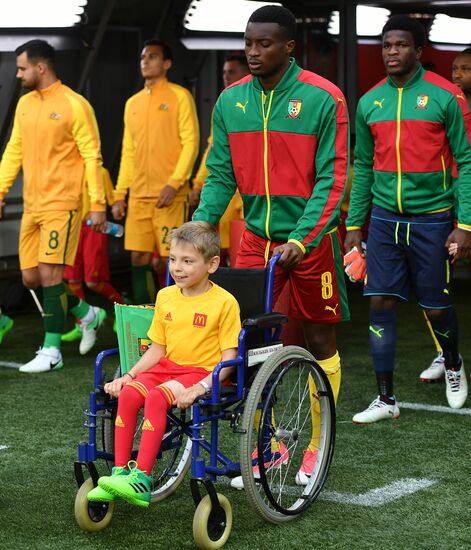 Football. 2017 FIFA Confederations Cup. Cameroon vs. Australia