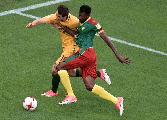 Football. 2017 FIFA Confederations Cup. Cameroon vs. Australia