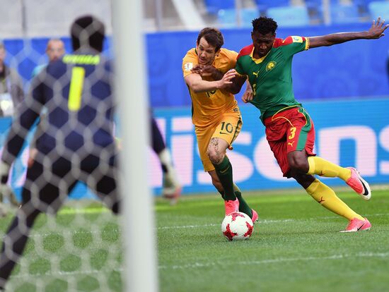 Football. 2017 FIFA Confederations Cup. Cameroon vs. Australia
