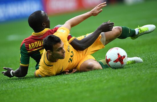 Football. 2017 FIFA Confederations Cup. Cameroon vs. Australia