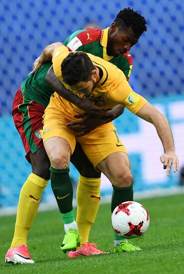 Football. 2017 FIFA Confederations Cup. Cameroon - Australia match