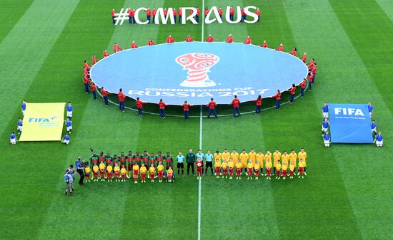 Football. 2017 FIFA Confederations Cup. Cameroon vs. Australia