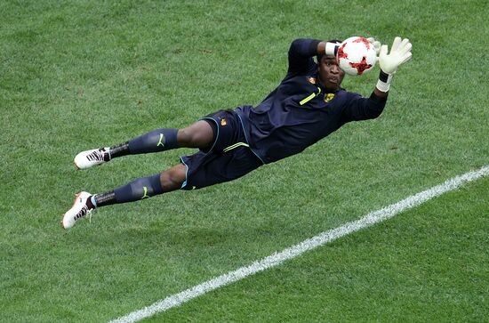 Football. 2017 FIFA Confederations Cup. Cameroon vs. Australia