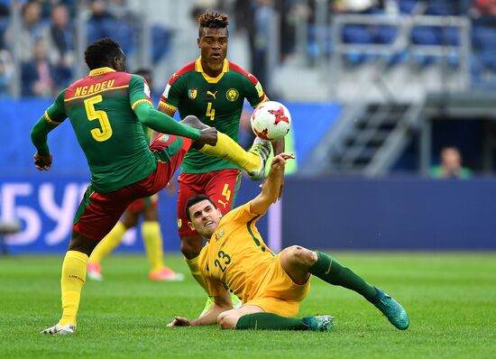 Football. 2017 FIFA Confederations Cup. Cameroon vs. Australia