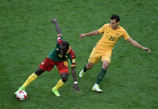 Football. 2017 FIFA Confederations Cup. Cameroon vs. Australia
