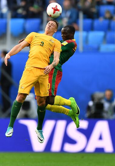 Football. 2017 FIFA Confederations Cup. Cameroon vs. Australia