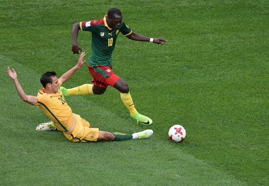 Football. 2017 FIFA Confederations Cup. Cameroon vs. Australia